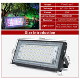 Led Flood Light 50W 220V Outdoor Floodlight IP65 Waterproof LED-TI00872-Veeddydropshipping